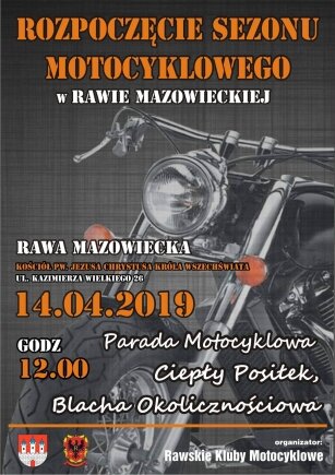 Rozpoczęcie sezonu motocyklowego w Rawie Mazowieckiej 