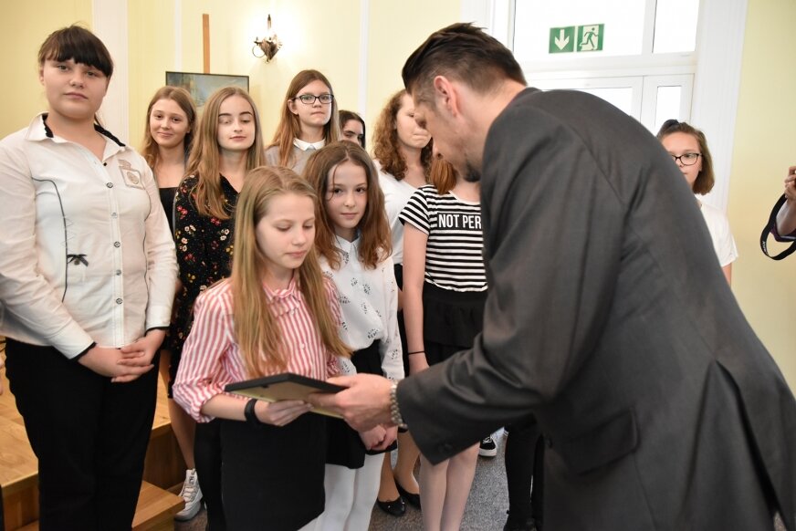 Najaktywniejszym młodym społecznikom pogratulował wiceprezydent Jarosław Chęcielewski. 