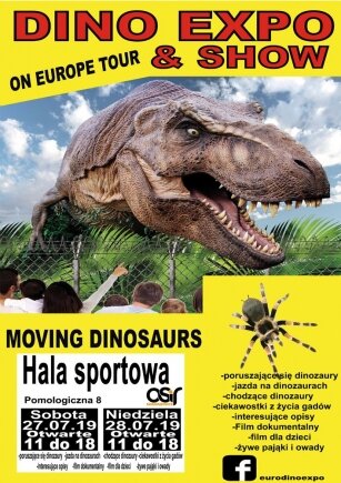 Wystawa dinozaurów w Skierniewicach