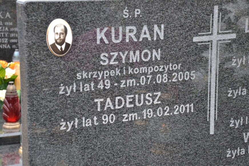 Nagrobek wybitnego kompozytora, świętej pamięci Szymona Kurana. 