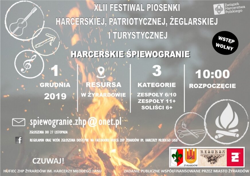 XLII Festiwal Piosenki Harcerskiej, Patriotycznej, Żeglarskiej i Turystycznej