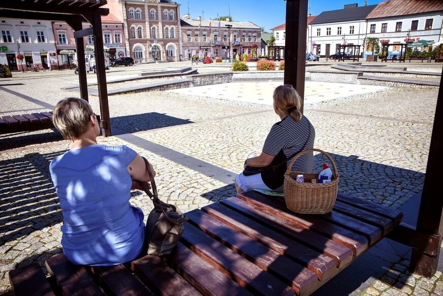 Upał i ani kropli wody w centrum Skierniewic