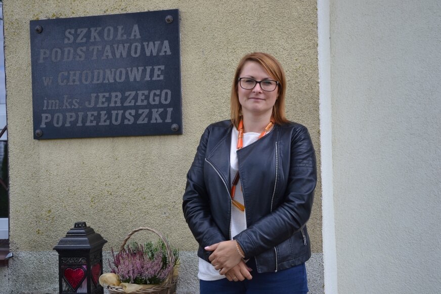 Nowa dyrektor szkoły w Chodnowie Monika Witaszek. 