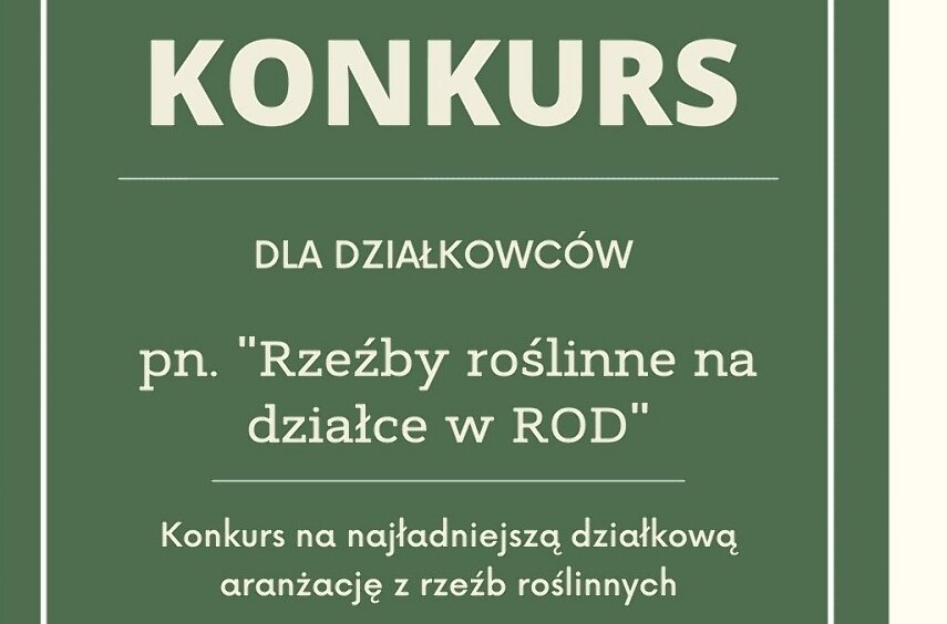 Pokaż rzeźbę roślinną na swojej działce