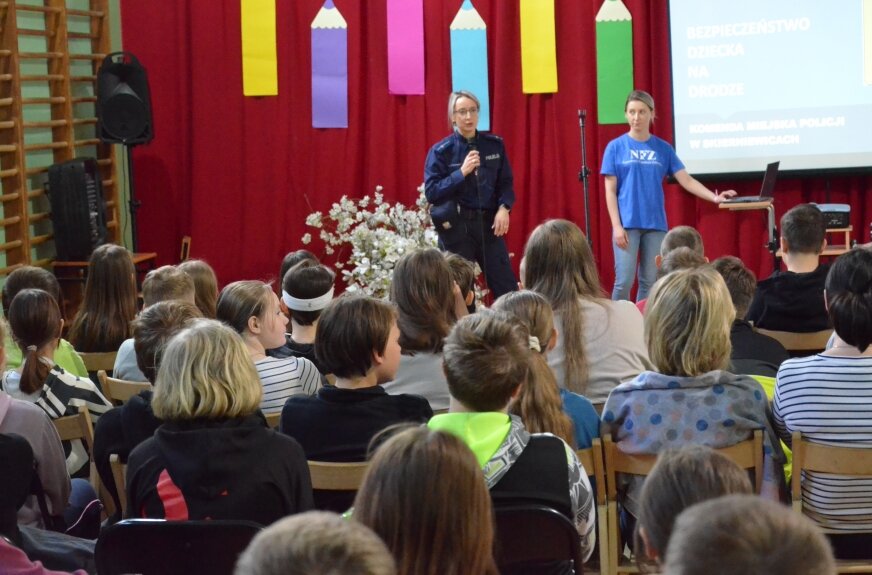 W Szkole Podstawowej numer 1 w Skierniewicach dużo wiedzą o bezpieczeństwie i profilaktyce zdrowotnej 