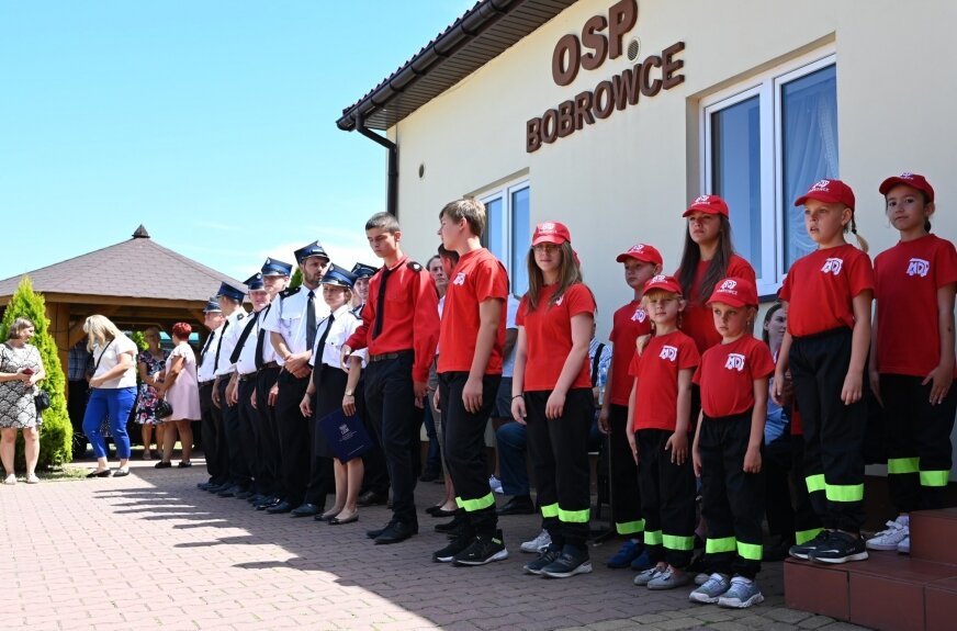 W OSP Bobrowce działa dziecięca drużyna pożarnicza 