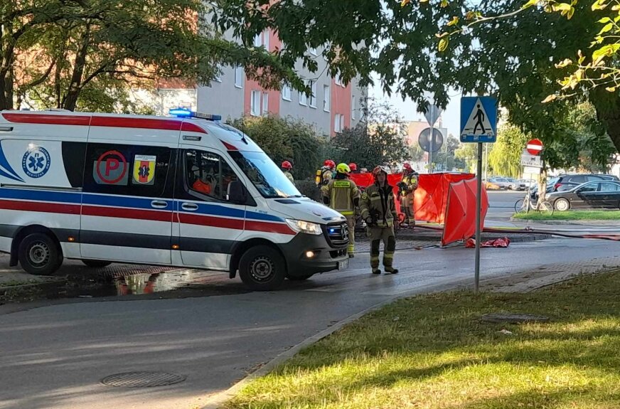 Spłonęło auto elektryczne. Mężczyzna zginął w pożarze