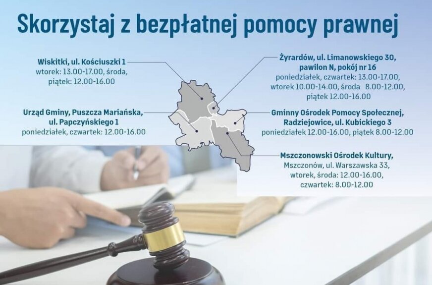 Bezpłatna pomoc prawna dla mieszkańców regionu