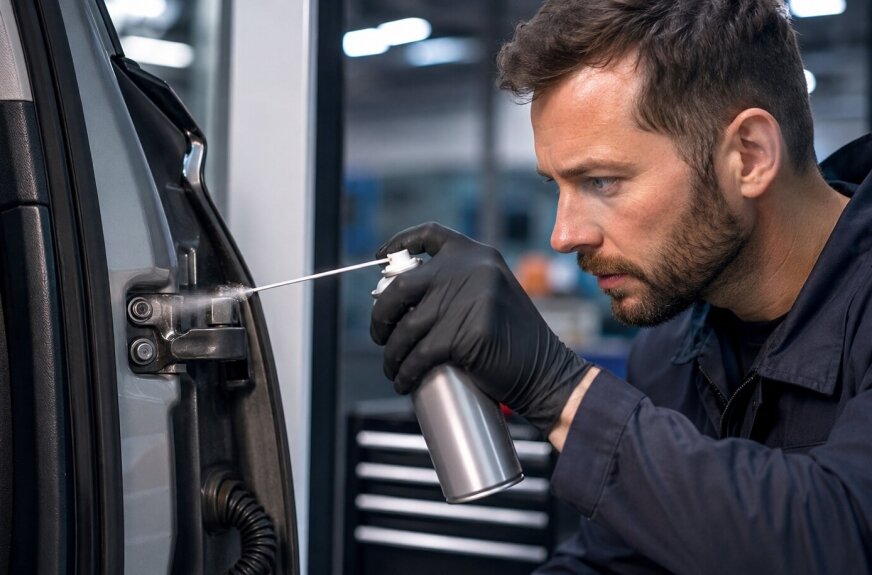 Suche smary tworzą cienką warstwę poślizgową, która nie przyciąga pyłu i nie pozostawia tłustego filmu. Dobór preparatu – PTFE, grafitu, MoS₂ lub azotku boru – powinien zależeć od temperatury, obciążenia i środowiska pracy mechanizmu. 