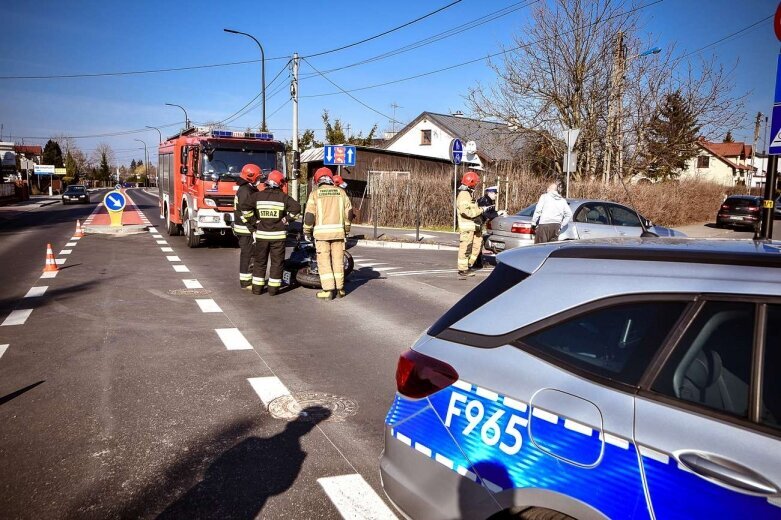  Dwa wypadki z motocyklistami w Skierniewicach 