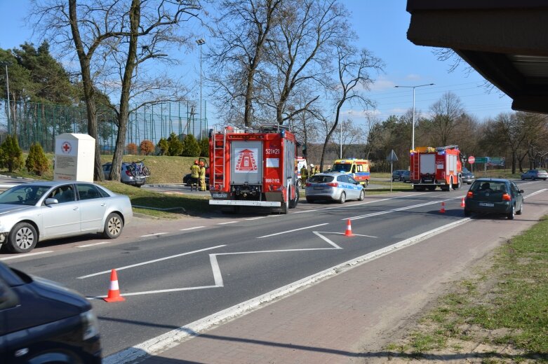  Dwie ranne osoby zostały przetransportowane do szpitali 