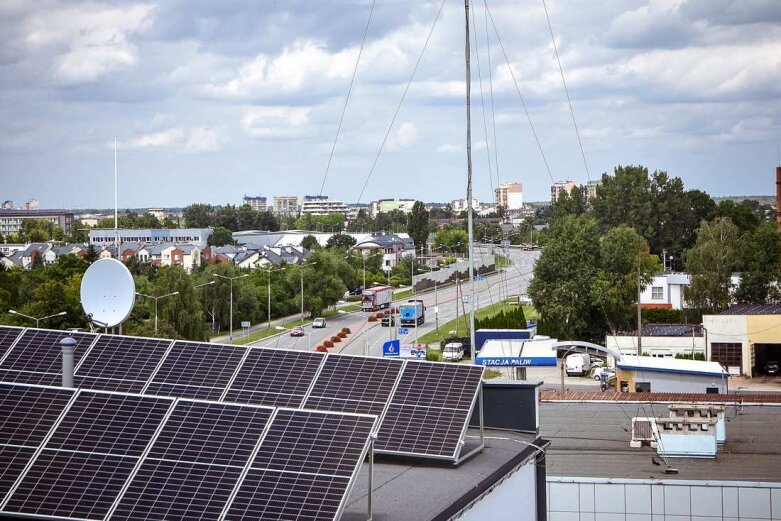  Jak wyglądają Skierniewice z wysokości 25 metrów 