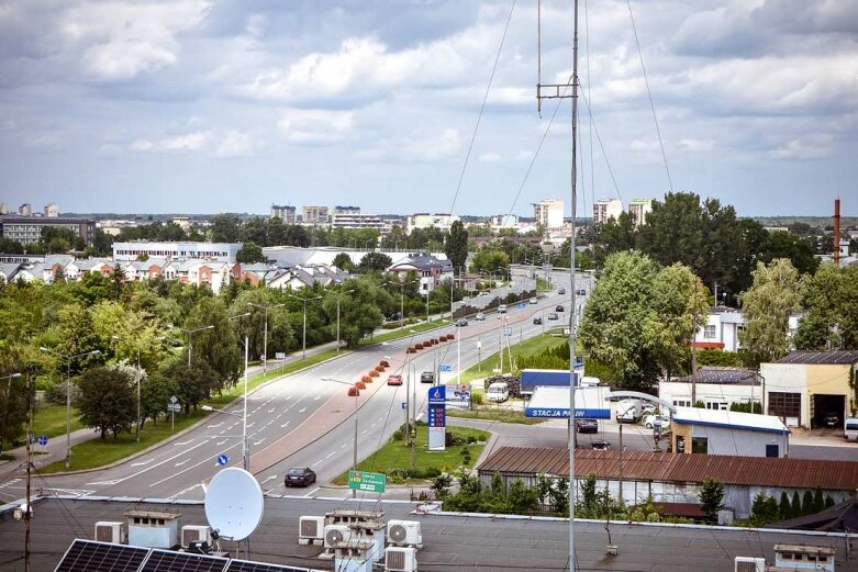  Jak wyglądają Skierniewice z wysokości 25 metrów 