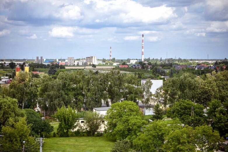  Jak wyglądają Skierniewice z wysokości 25 metrów 