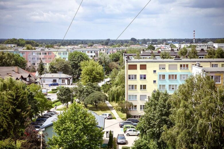  Jak wyglądają Skierniewice z wysokości 25 metrów 