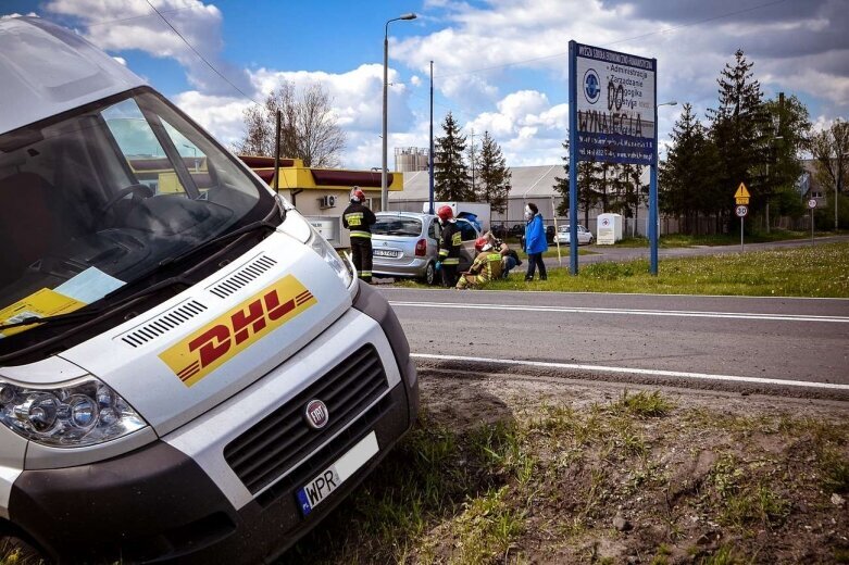  Kolizja na ulicy Mszczonowskiej w Skierniewicach 