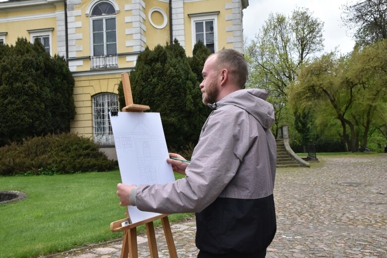  Plener malarski w osadzie pałacowej 