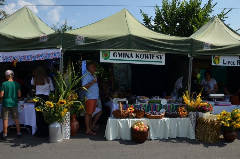  Tłumy na powiatowyh dożynkach w Godzianowie 