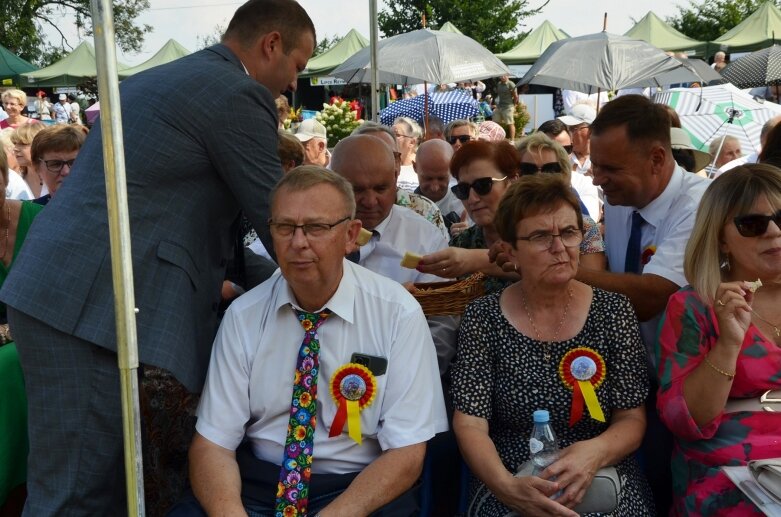  Tłumy na powiatowyh dożynkach w Godzianowie 