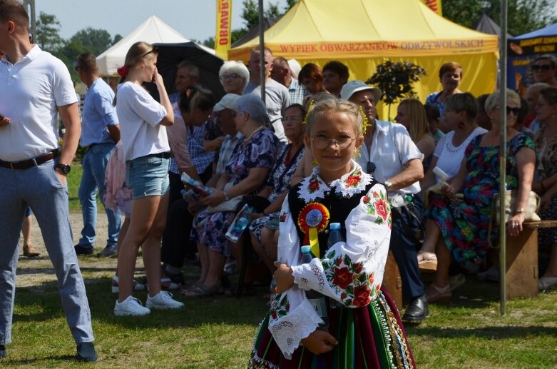  Tłumy na powiatowyh dożynkach w Godzianowie 