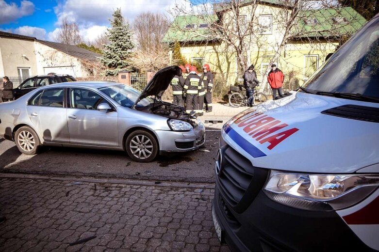  Wypadek na ulicy Kościuszki w Skierniewicach 