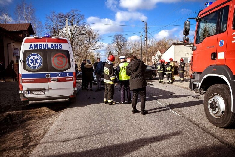  Wypadek na ulicy Kościuszki w Skierniewicach 