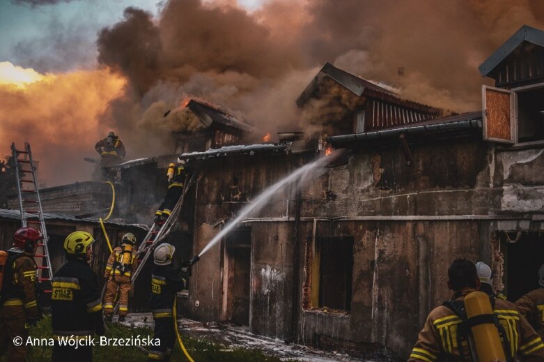  Pożar w centrum Skierniewic 