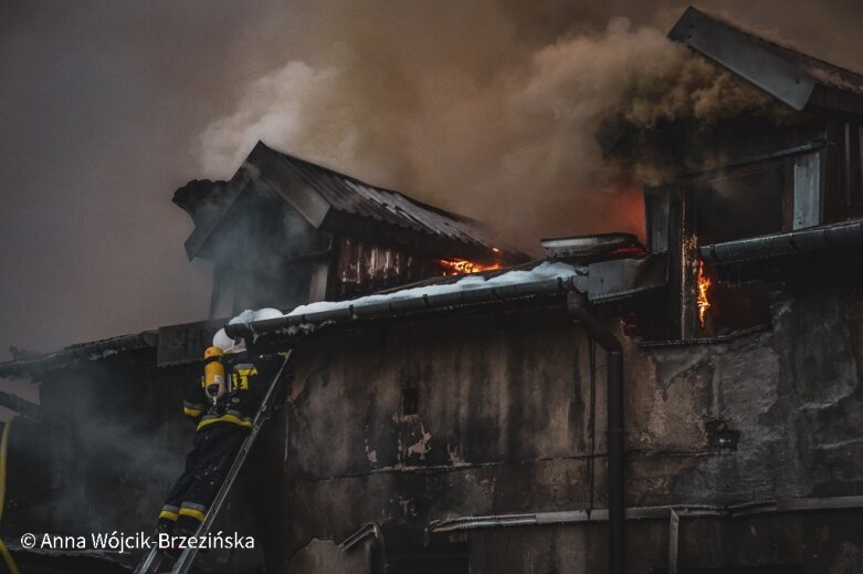  Pożar w centrum Skierniewic 