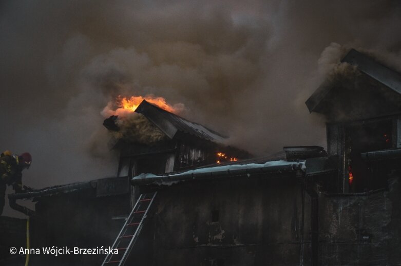  Pożar w centrum Skierniewic 