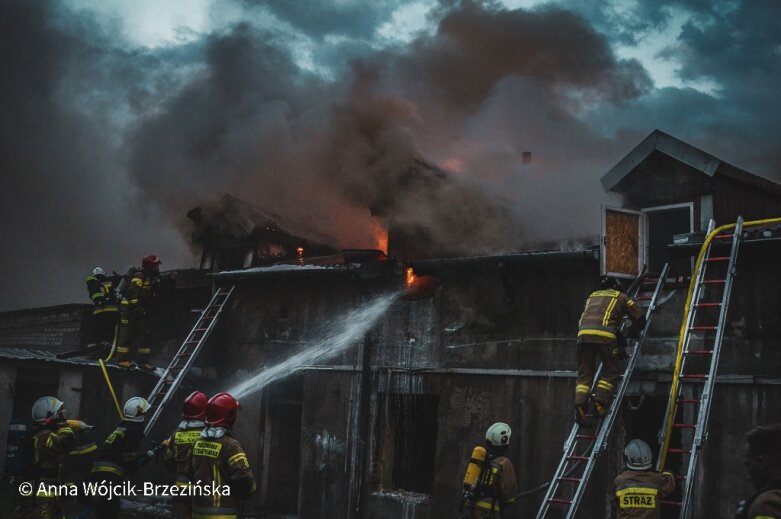  Pożar w centrum Skierniewic 