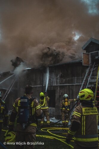  Pożar w centrum Skierniewic 