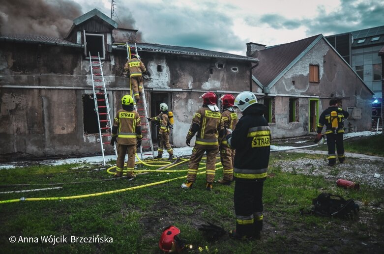  Pożar w centrum Skierniewic 