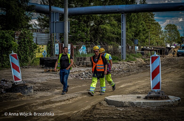  Skierniewice: Do końca czerwca rondo ul. Skłodowskiej z Czerwoną będzie gotowe 