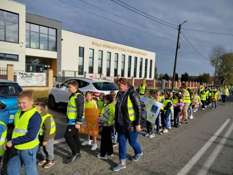  Odblaskowa akcja w SP Michowice 