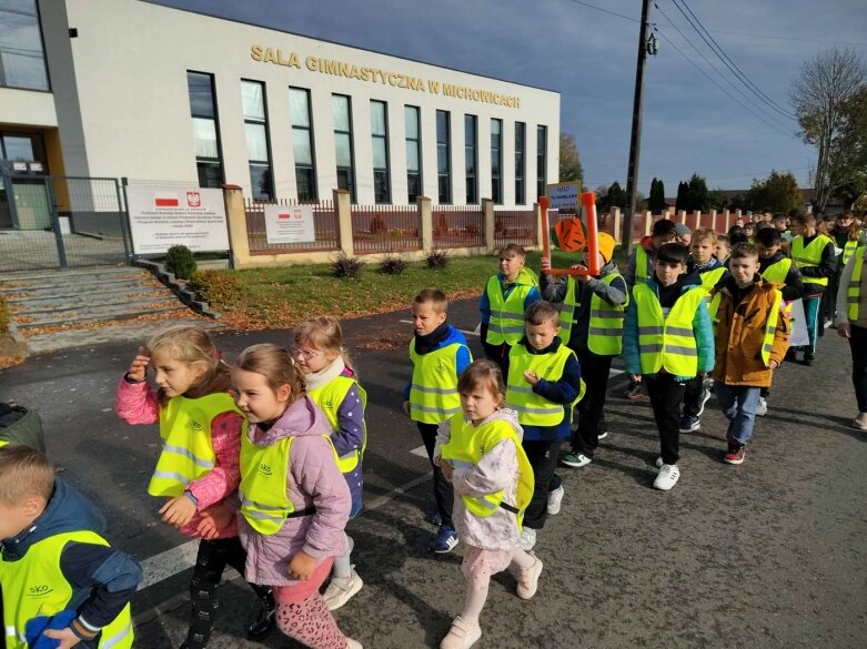  Odblaskowa akcja w SP Michowice 