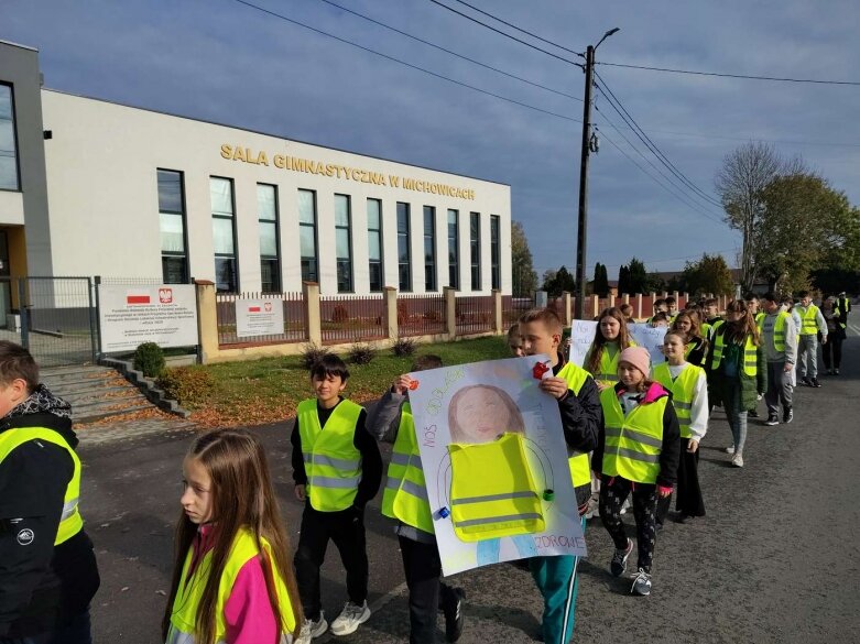  Odblaskowa akcja w SP Michowice 