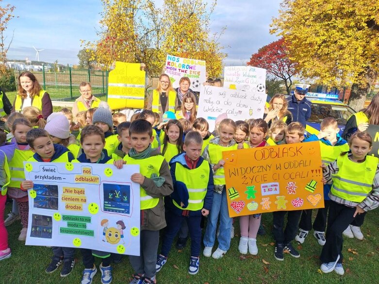  Odblaskowa akcja w SP Michowice 