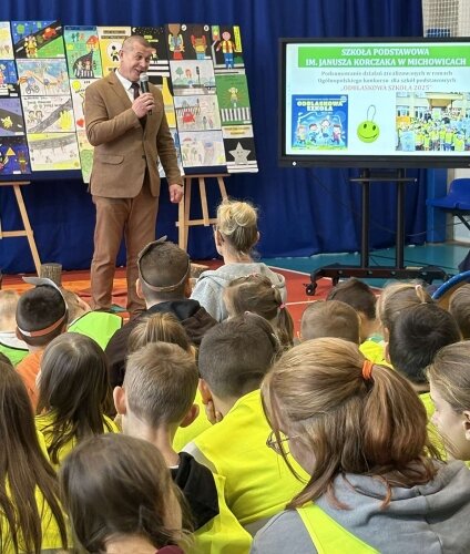  Odblaskowa akcja w SP Michowice 